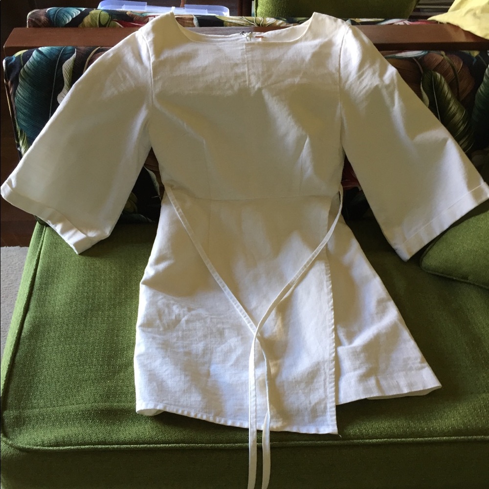 Free People heavy linen-like cotton dress.